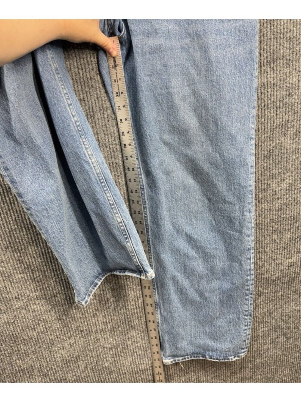 Abercrombie & Fitch Jeans Womens 33/16R The 90s Relaxed High Rise Distressed - Picture 6 of 8